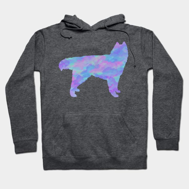 Rainbow Pastel Siberian Husky Hoodie by TrapperWeasel